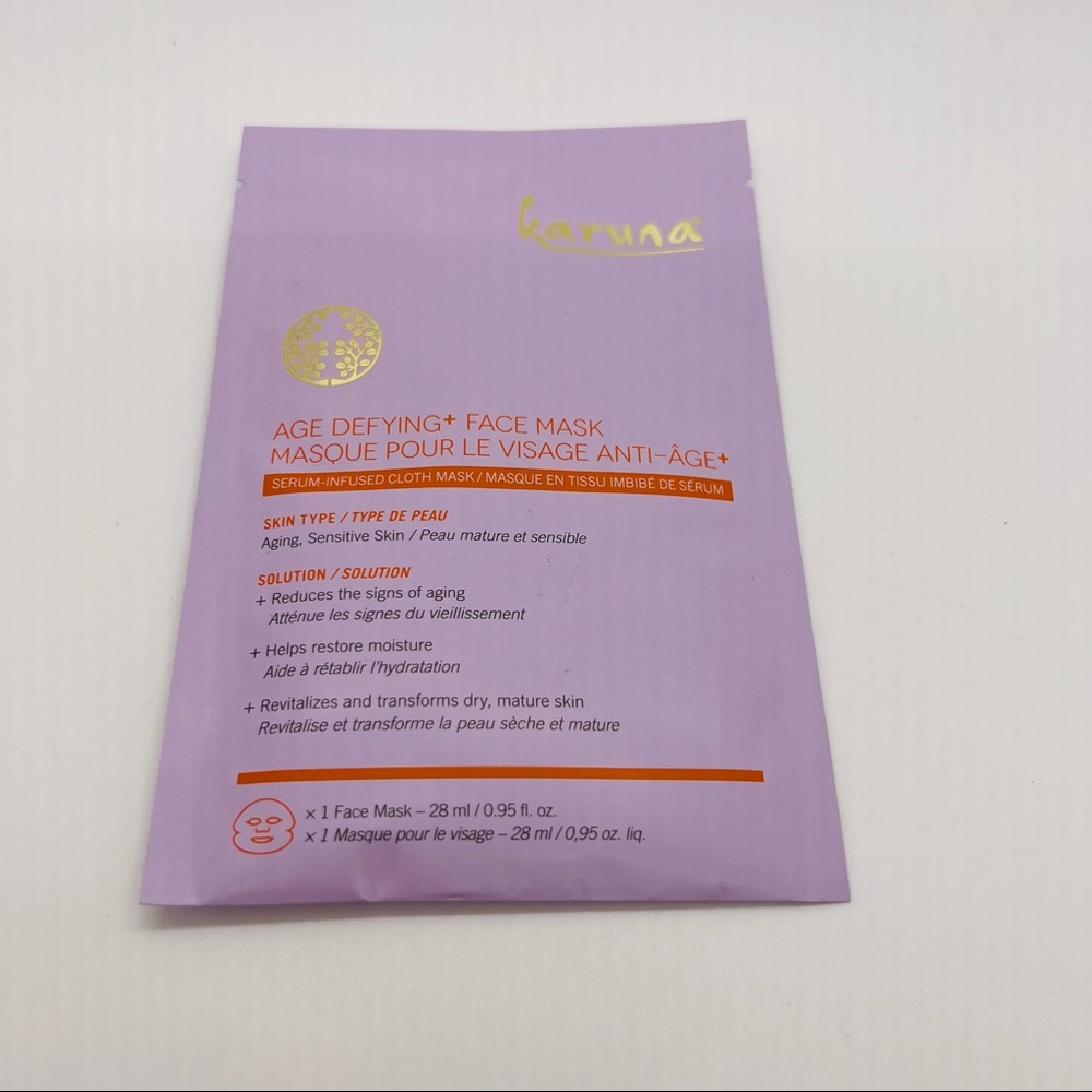 NWT Karuna Age Defying Face Mask (there is serum inside of mask!)